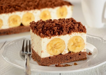 Šokolādes banānu kūka (bez cepšanas)