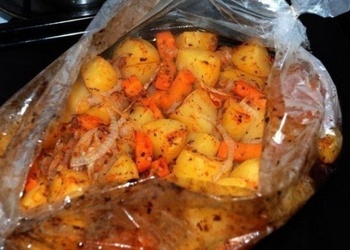 Viens divi un vakariņas gatavas - Cepešmaisā cepti kartupeļi