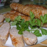 Mājās gatavotas vistas gaļas desiņas