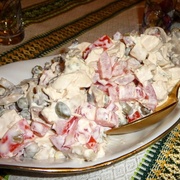 Vistas filejas salāti ar sieru, sēnēm un tomātiem