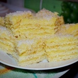 Citronu biezpiena kūka ar kokosriekstu skaidiņām