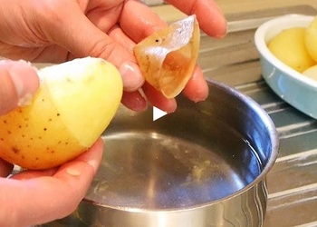 Kā ātri notīrīt vārītus kartupeļus
